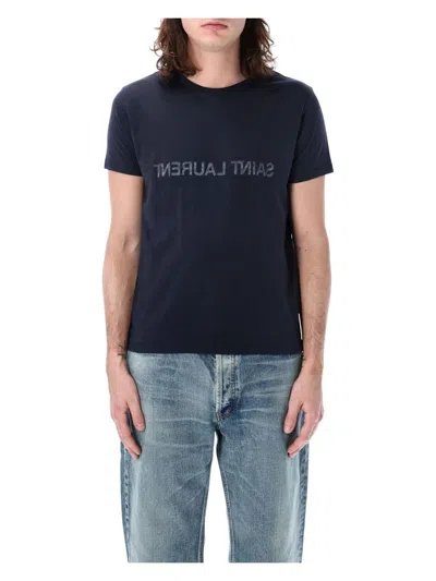 SAINT LAURENT MEN'S REVERSE LOGO T-SHIRT
