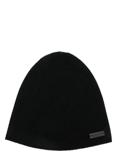 SAINT LAURENT MEN'S RIBBED BEANIE HAT