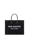 Saint Laurent Men Rive Gauche Handbag In Black