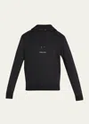 Saint Laurent Hot Multi-star Logo Hooded Sweater In Nero