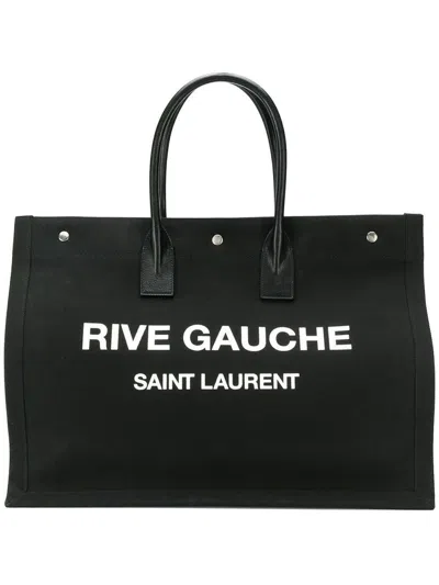 SAINT LAURENT MEN'S RIVE GAUCHE LARGE TOTE BAG