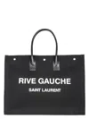 Saint Laurent Rive Gauche Canvas Tote Bag