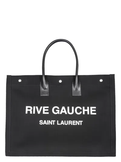 SAINT LAURENT MEN'S RIVE GAUCHE TOTE BAG LARGE