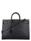 Saint Laurent Large Tote Bag Sac De Jour Black In Black
