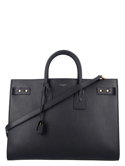 Saint Laurent Men's Sac De Jour Thin Large In Black