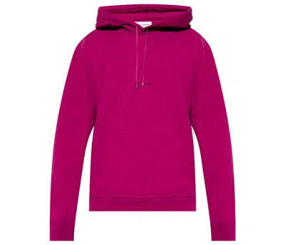 Pre-owned Saint Laurent Men's  Basic Hoodie In Berry
