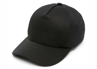 Pre-owned Saint Laurent Men's  Brodee Sai Hat In Black