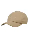 Saint Laurent Logo-embroidered Baseball Cap In Beige