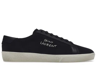 Pre-owned Saint Laurent Men's  Court Classic Sl/06 Low Sneakers In Black