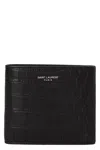 Saint Laurent Men ' Paris East/west' Wallet In Black