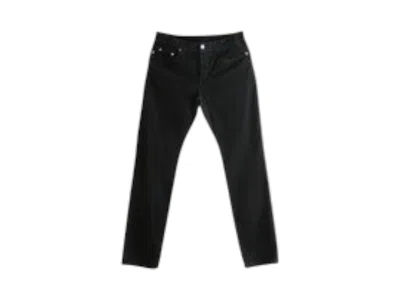 Pre-owned Saint Laurent Men's  Relaxed Slim Pants In Deep Faded Black
