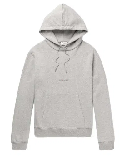 Pre-owned Saint Laurent Men's  Rive Gauche Hoodie In Gray