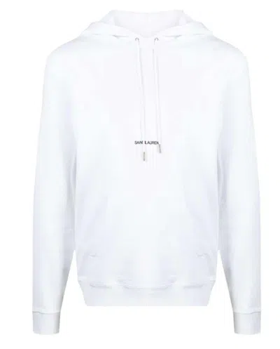 Pre-owned Saint Laurent Men's  Rive Gauche Hoodie In White