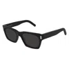 Saint Laurent Black Browline Unisex Sunglasses Sl M131 001 52 In Indeterminate