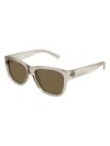 Saint Laurent Men's  Sl 674 005 Sunglasses In Beige