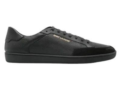 Pre-owned Saint Laurent Men's  Sl/10 Low Top Sneakers In Nero