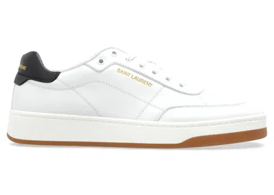 Pre-owned Saint Laurent Men's  Sl/61 Low Sneakers In White Optique/black