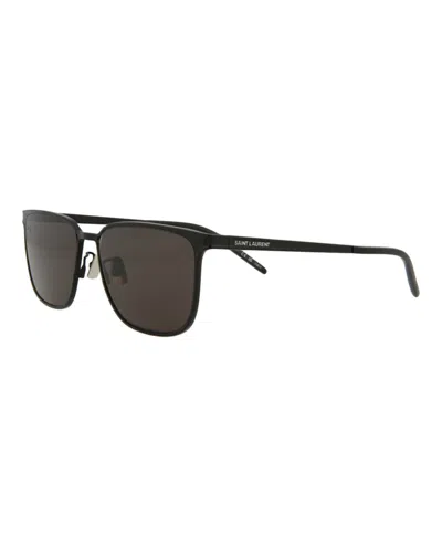 Pre-owned Saint Laurent Men's  Square Rectangle Sunglasses/ (sl42830010694002) (sl428 In Black/black (sl428