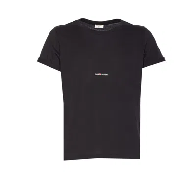 Saint Laurent Men  T-shirt In Black