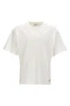 Saint Laurent Men's Logo Patch T Shirt In White