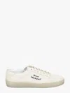 Saint Laurent Logo Print Low Top Sneakers In White
