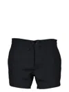 Saint Laurent Black Polyamide Swim Shorts