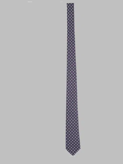 Saint Laurent Men's Silk Jacquard Tie In Blue