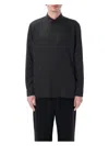 Saint Laurent Universal White Shirt In Black