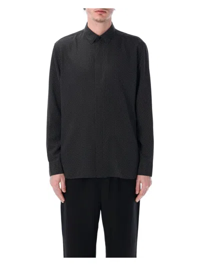SAINT LAURENT MEN'S SILK SHIRT