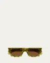 Saint Laurent Men's Sl 572 Square Sunglasses In Green