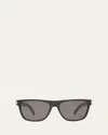 Saint Laurent Sl 619 Sunglasses In Shiny Solid Black