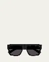 Saint Laurent Men's Sl 628 Acetate Rectangle Sunglasses In Black