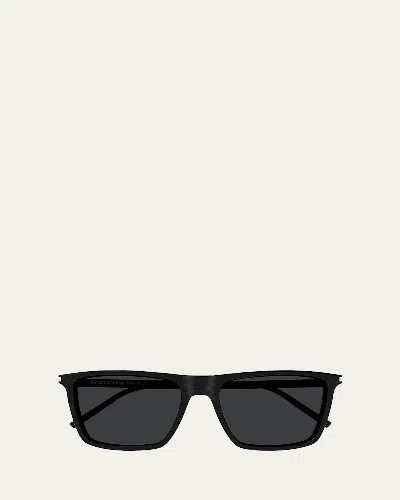 Saint Laurent Eyewear Sl 668 Square Frame Sunglasses In Black-black-black