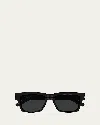 Saint Laurent Logo Sunglasses In Black