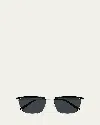 Saint Laurent Men's Sl 795 Joe-003 Metal Aviator Sunglasses In Silver