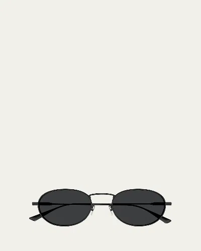 Saint Laurent Men's Sl 799 Metal Round Sunglasses In Black
