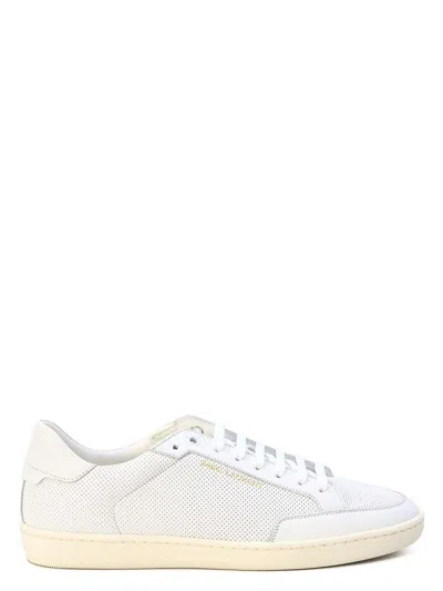 Saint Laurent Men's Sl/10 Low Sneakers In White