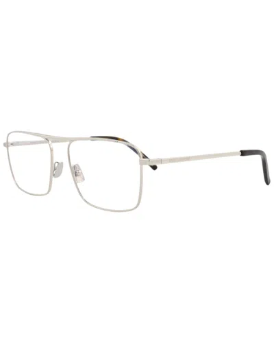 Saint Laurent Men's Sl152 55mm Optical Frames In Metallic