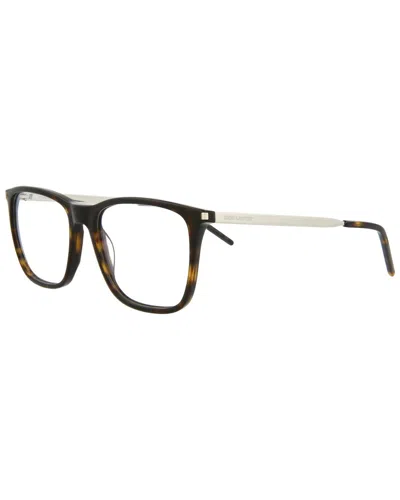 Saint Laurent Men's Sl345 55mm Optical Frames In Brown