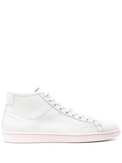 SAINT LAURENT MEN'S SL/39 MT SN VIT JOYCE/SUO SNEAKER