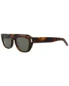 Saint Laurent 51mm Rectangular Sunglasses In Brown