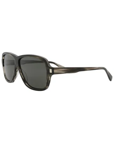 Saint Laurent Men's Sl609carol 62mm Sunglasses In Gray