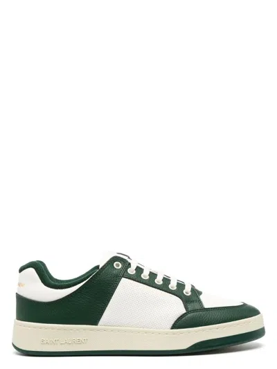 SAINT LAURENT MEN'S SL/61 LEATHER SNEAKERS