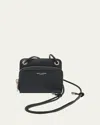 Saint Laurent Men's Small Leather Crossbody Bag In Nero