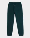 Saint Laurent Men's Solid Terry Joggers In Notte