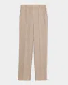 Saint Laurent Men's Straight-leg Trousers In Brown