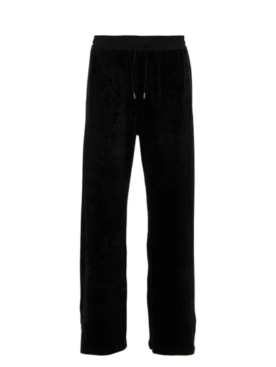 SAINT LAURENT MEN'S STRETCH CHENILLE JOGGERS