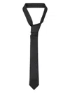 Saint Laurent Striped Scarf Pointed Tip In Black Ivory