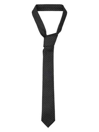 SAINT LAURENT MEN'S STRIPED TIE