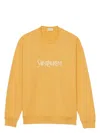 Saint Laurent Men's Sweatshirt With Logo In Yellow